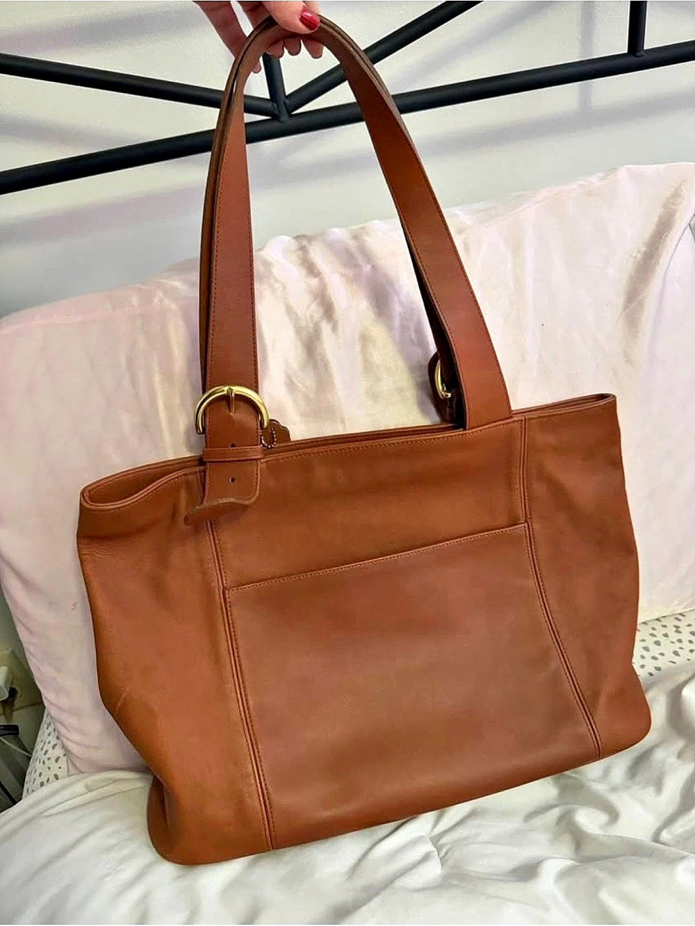 Coach Leather Tote in Brown